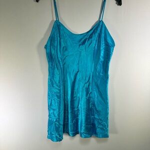 Vintage Victoria's Secret Silk Teal Slip